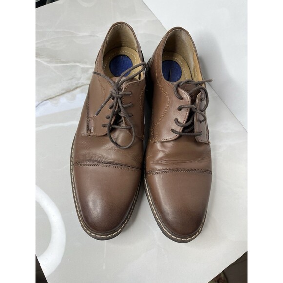 Nunn Bush HAYDEN OXFORD 81075 Brown Leather Men Sz 10 M Derby Shoes Comfort Gel main image 7